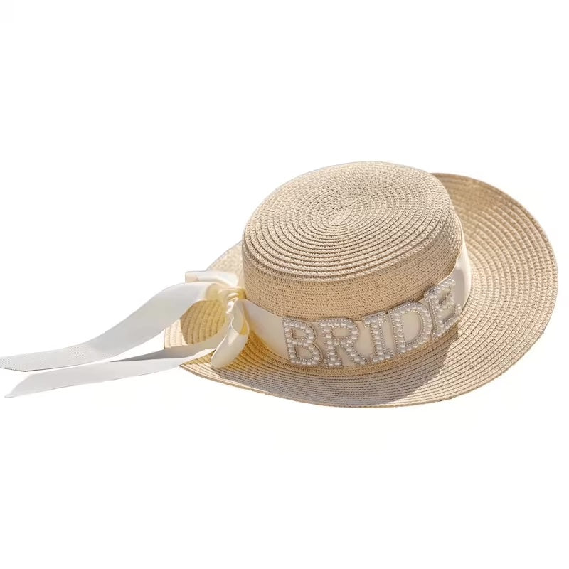 Sombrero de Playa BRIDE con Perlas