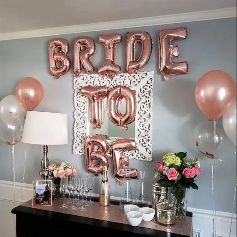 Set de Globos "BRIDE TO BE"