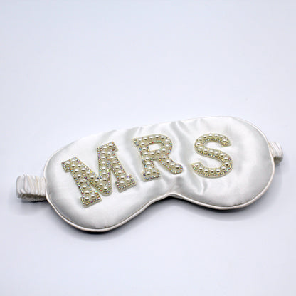 Antifaz Blanco de Seda Personalizable