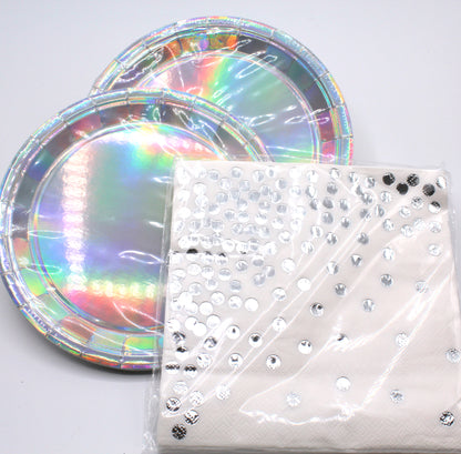 Desechables Color Plata